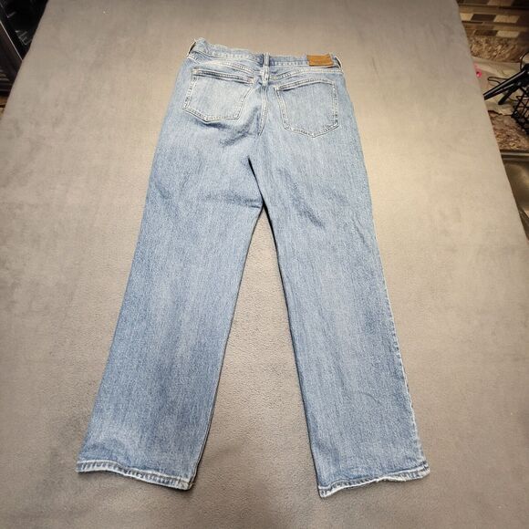 Arizona Jeans Womens 29 Blue Classic Straight Leg Distressed Stretch Denim - Picture 10 of 11